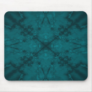 Mousepad Padrão caleidoscópio de estrelas verdes