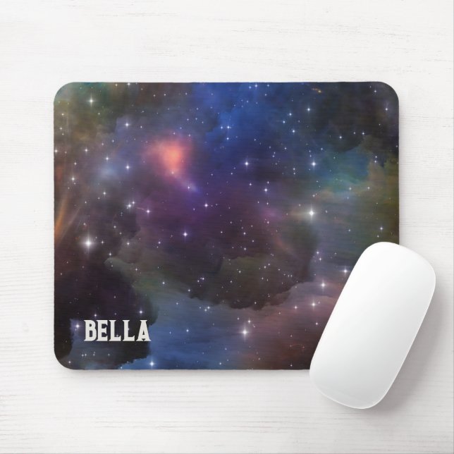 Mousepad Padrão Celestial Cosmic Galaxy (Com mouse)