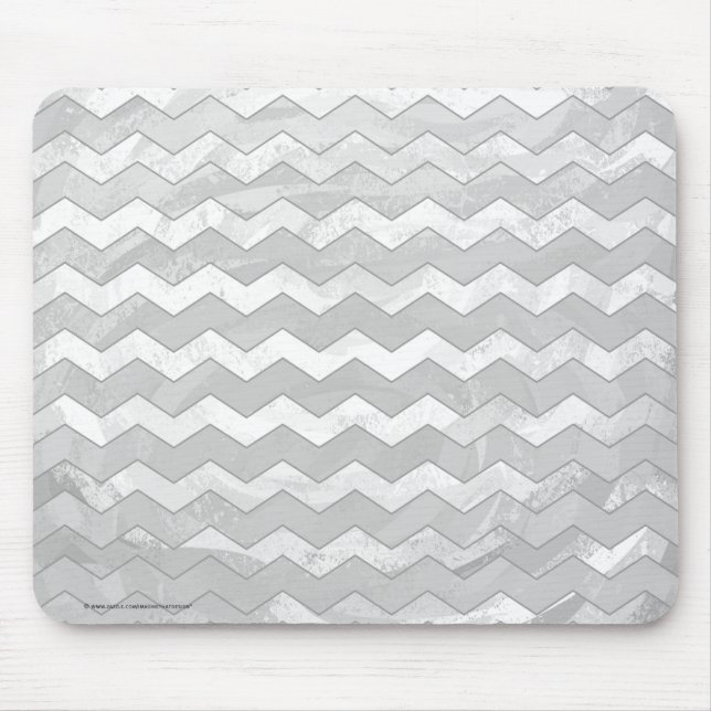 Mousepad Padrão Cinza Chevron Céu Chuvoso (Frente)