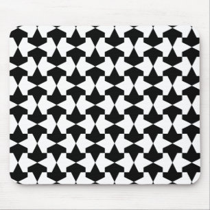 Mousepad Padrão Clássico de Mamíferos Muçulmanos Pretos e B