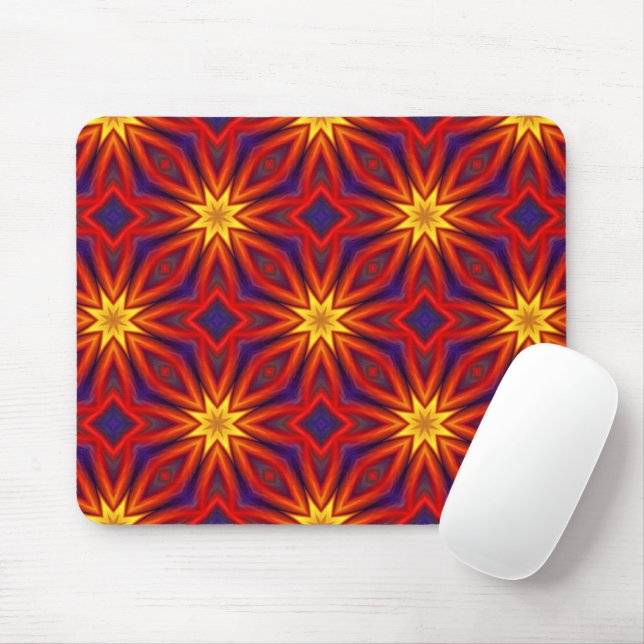 Mousepad Padrão Colorido Abstrato (Com mouse)