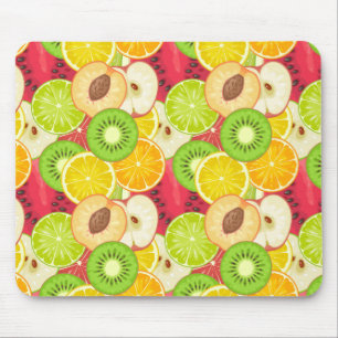 Mousepad Padrão Colorido de Fruta