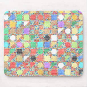 Mousepad Padrão Colorido de Tricô Jackuard
