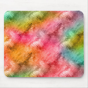 Mousepad Padrão Colorido de Vidro Cristal