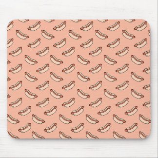 Mousepad Padrão contínuo de cachorro-quente retrô