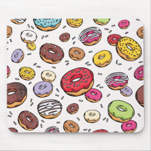 Mousepad Padrão contínuo de Donuts