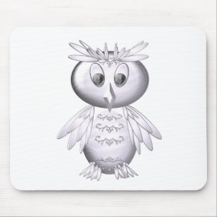 Mousepad padrão coruja fofo e engraçado