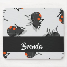 Mousepad Padrão da aranha viúva preta