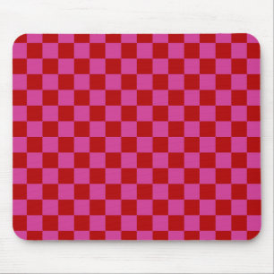 Mousepad Padrão da Desktop Board Verificada com vermelho + 