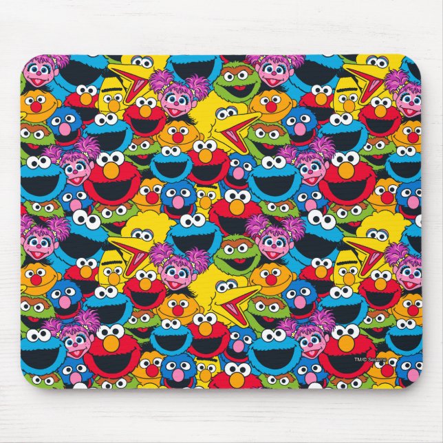 Mousepad Padrão da Equipe da Rua do Sésamo (Frente)