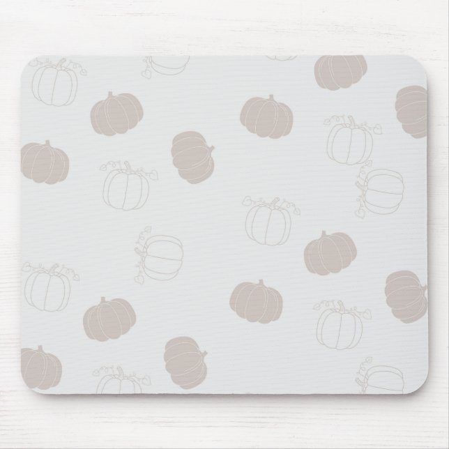 Mousepad Padrão da estação de outono do outono da Pumpkin d (Frente)