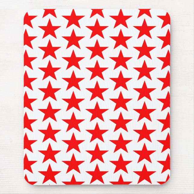 Mousepad Padrão da Estrela Vermelha (Frente)