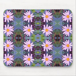 Mousepad Padrão da flor da margarida rosa retrorreflectora