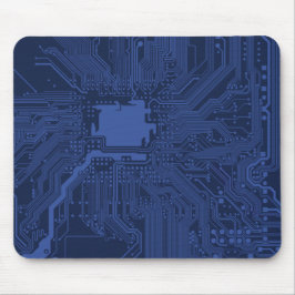 Mousepad Padrão da placa-mãe do Geek azul