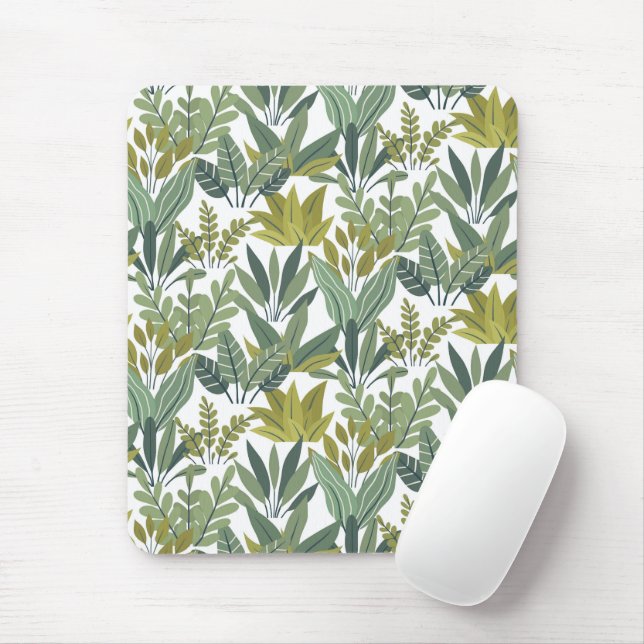 Mousepad Padrão das plantas (Com mouse)