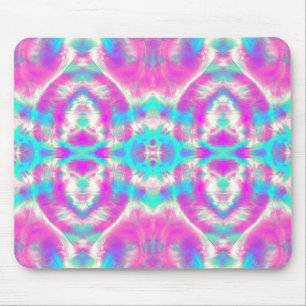 Mousepad Padrão de Abstrato azul e rosa super Legal
