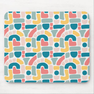 Mousepad Padrão de Abstrato colorida
