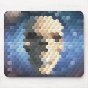 Mousepad Padrão de abstrato de crânio