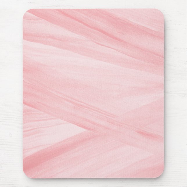 Mousepad Padrão de Abstrato de Rosa claro bonito com Traços (Frente)