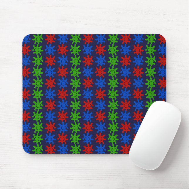 Mousepad Padrão De Abstrato Ímpar (Com mouse)