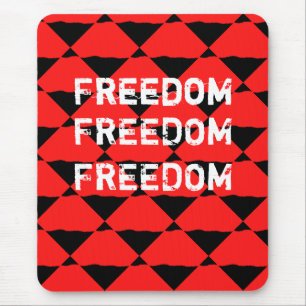 Mousepad Padrão de Abstrato preto e vermelho moderno