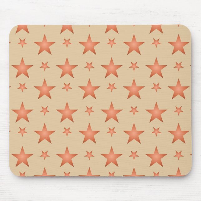 Mousepad Padrão de amido em laranja de gradiente de terraco (Frente)