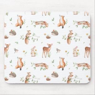 Mousepad Padrão de Amigos de Animais da Floresta Cura