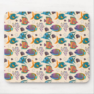 Mousepad Padrão de animais aquáticos vida submarina do