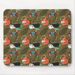 Mousepad Padrão de animais aquáticos vida submarina do