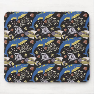 Mousepad Padrão de animais aquáticos vida submarina do