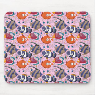 Mousepad Padrão de animais aquáticos   vida submarina do 