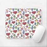 Mousepad Padrão de Aquarela de Corações Sagrados<br><div class="desc">Veja este incrível padrão de aquarela! Personalize-o adicionando seu próprio texto. Procure mais no meu compro! Se você o comprar,  obrigado! Certifique-se de compartilhar uma foto no Instagram dele em ação e marque-me @shoshannahscribbles :)</div>