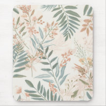 Padrão de Aquarela de Folha de Blush Botânico Salv