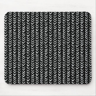 Mousepad Padrão de Arenque Preto e Branco