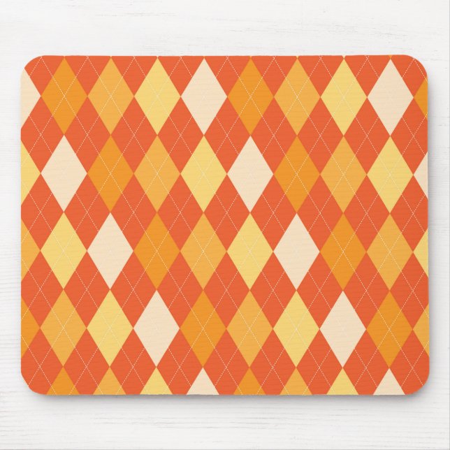 Mousepad Padrão de argila laranja (Frente)