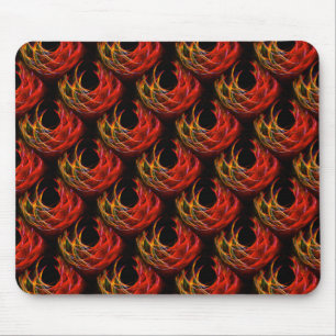 Mousepad Padrão de Arte Abstrata Boho Elegante Moderno Fofo