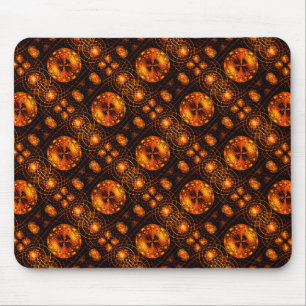 Mousepad Padrão de Arte Abstrata Boho Moderno Elegante Dour