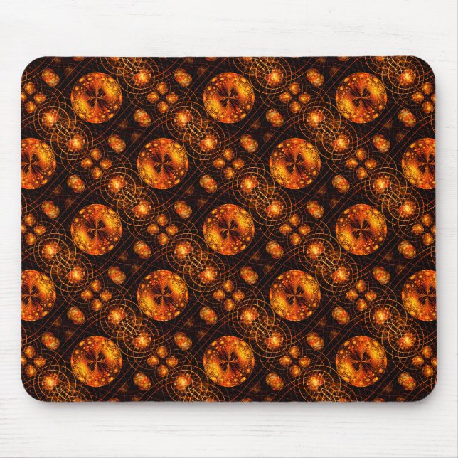 Mousepad Padrão de Arte Abstrata Boho Moderno Elegante Dour (Frente)