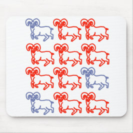 Mousepad Padrão de Arte de Linha de Carneiro Simples | Desi