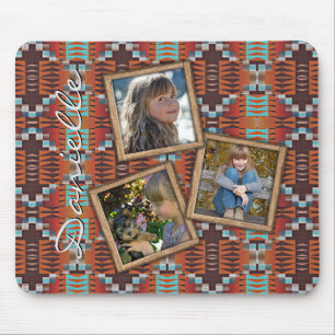 Mousepad Padrão de Arte Tribal Indiana Personalizado