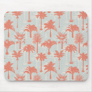 Mousepad Padrão de Árvore de Palma do Pastel