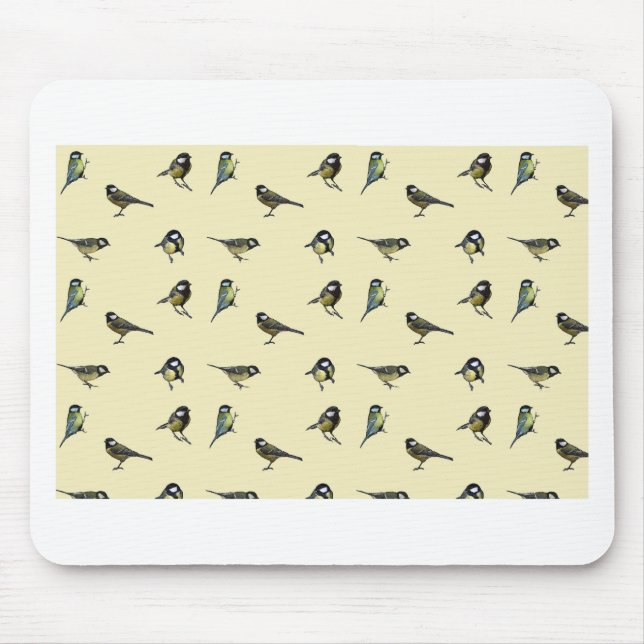 Mousepad Padrão de aves (Frente)