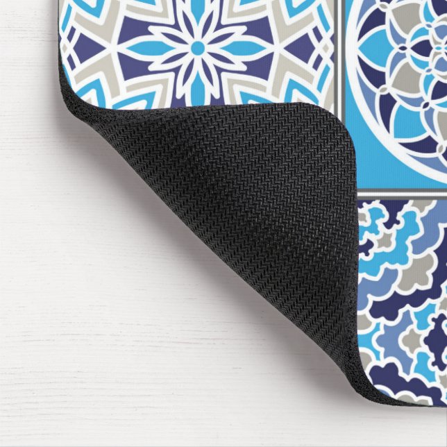 Mousepad Padrão de Azulejo Holandês Azul (Canto)