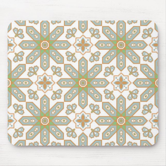 Mousepad Padrão de azulejos cerâmicos (Frente)