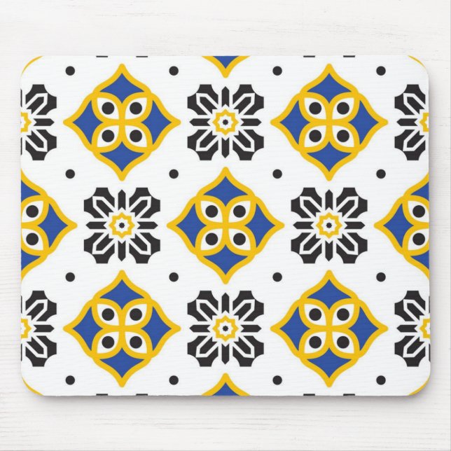 Mousepad Padrão de azulejos cerâmicos (Frente)