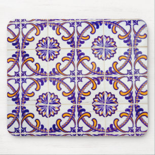 Mousepad Padrão de azulejos close-up, Portugal