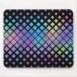 Mousepad Padrão de Azulejos de Ouros Geométricos Coloridos 