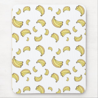 Mousepad Padrão de Banana Fofa | Estética de Banana Desenha