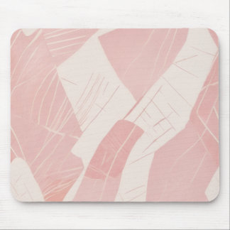 Mousepad Padrão de Batik Moderno Creme Rosa
