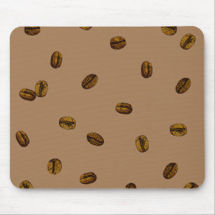 Mousepad Padrão De Bean De Café